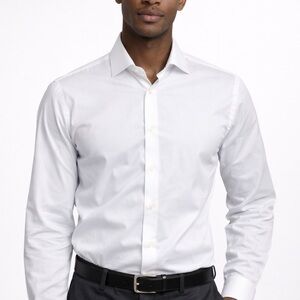 Mango Crisp White Men's Dress Shirt